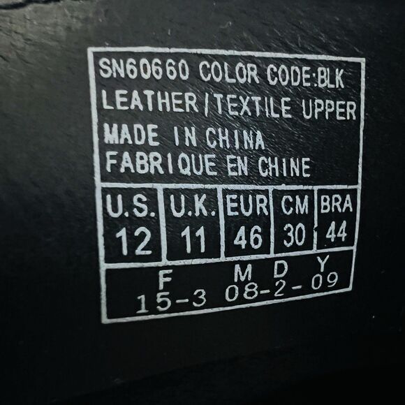 Skechers Phoenix Black Leather Venetian Driving Loafers Slip on Shoes Mens 12 - Picture 8 of 8